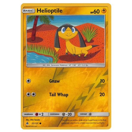 Pokemon - Sun & Moon - Forbidden Light - Helioptile (Reverse Holo) - 37/131