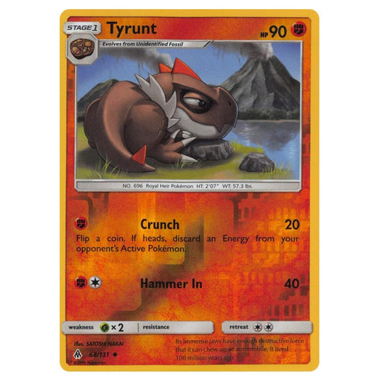 Pokemon - Sun & Moon - Forbidden Light - Tyrunt (Reverse Holo) - 68/131