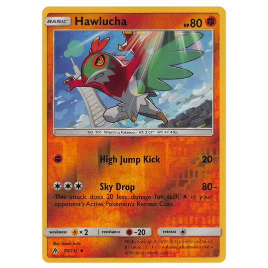 Pokemon - Sun & Moon - Forbidden Light - Hawlucha (Reverse Holo) - 70/131