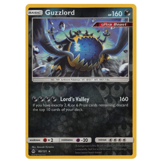 Pokemon - Sun & Moon - Forbidden Light - Guzzlord (Reverse Holo) - 80/131