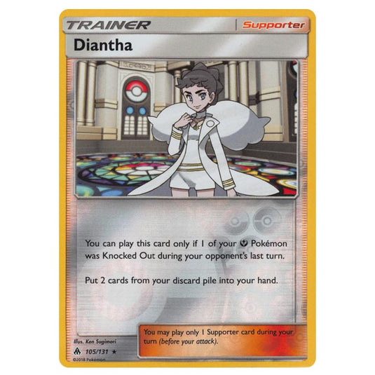 Pokemon - Sun & Moon - Forbidden Light - Diantha (Reverse Holo) - 105/131