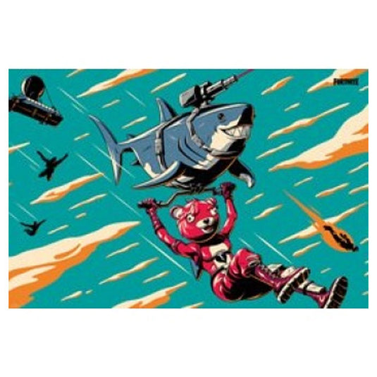 Fortnite Laser Shark - Maxi Poster