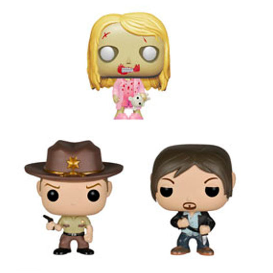 Pocket POP! - The Walking Dead - #02 Rick Grimes, Daryl Dixon and Teddy Bear 1.6" Vinyl Figure