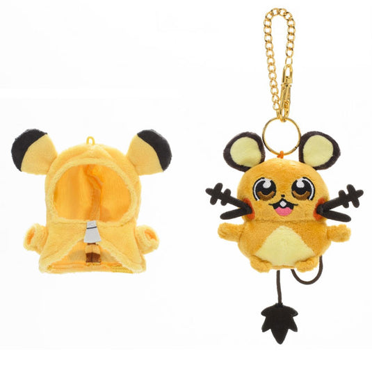 Pokemon - Plush Figure - Okawa Bkub - Mascot Pikachu ZU Dedenne (4 Inch)