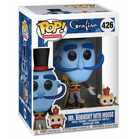 Funko POP! - Coraline - Mr. Bobinsky with Mouse - Vinyl Figure #426