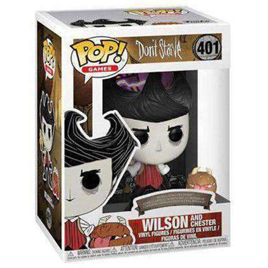 Funko POP! - Pop & Buddy - Don't Starve - Wilson w/ Chester - Vinyl Figure #401