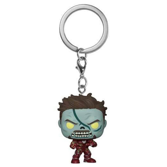 Pocket POP! Keychain - What If - Zombie Iron Man - Keyring
