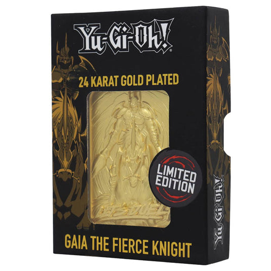 Yu-Gi-Oh! Limited Edition 24K Gold Plated Collectible - Gaia the Fierce Knight
