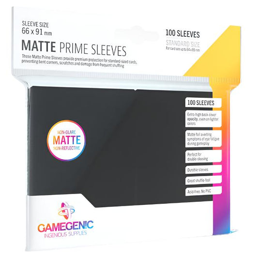 Gamegenic - Matte Prime Sleeves 100 Black