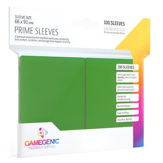 Gamegenic - Prime Sleeves 100 Green