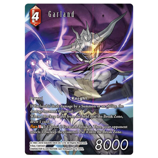 Final Fantasy - Opus 14 - Garland - Full Art Foil - (14-007L)