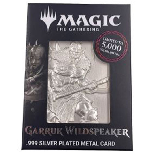 Magic the Gathering - Limited Edition Silver Plated - Garruk Wildspeaker Metal Collectible