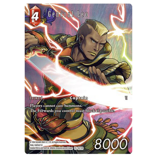 Final Fantasy - Opus 15 - Crystal Dominion - General Leo - Full Art Foil - (15-021R)