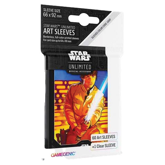 Gamegenic - Star Wars Unlimited - Art Sleeves - Luke Skywalker (60 Sleeves)