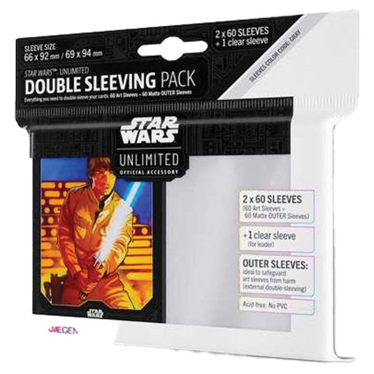 Gamegenic - Star Wars Unlimited - Double Sleeving Pack - Luke Skywalker (60 Sleeves)