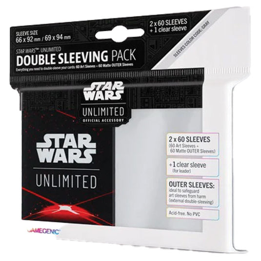 Gamegenic - Star Wars Unlimited - Double Sleeving Pack - Space Red (60 Sleeves)