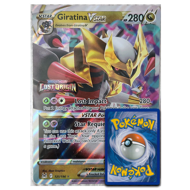 Pokemon - Giratina Vstar - Oversized Stamped Promo Card 131/196 Pokemon - Giratina Vstar - Oversized Stamped Promo Card 131/196