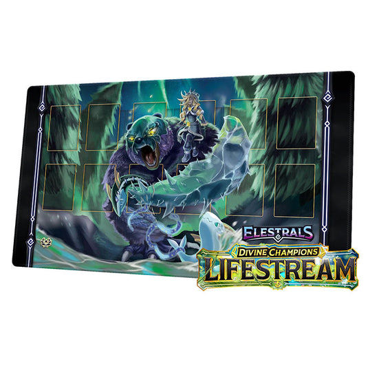 Elestrals TCG - Divine Champions - Lifestream - Playmat - Glaciursa Champion of Khione