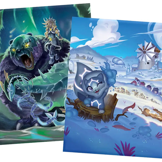 Elestrals TCG - Divine Champions - Lifestream - Card Sleeves - Glaciursa Champion of Khione (100 Sleeves)