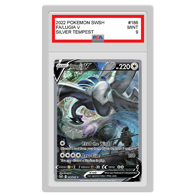 Pokemon - Sword & Shield - Silver Tempest - Lugia V - 186/195 - Graded Pokemon - Sword & Shield - Silver Tempest - Lugia V - 186/195 - Graded