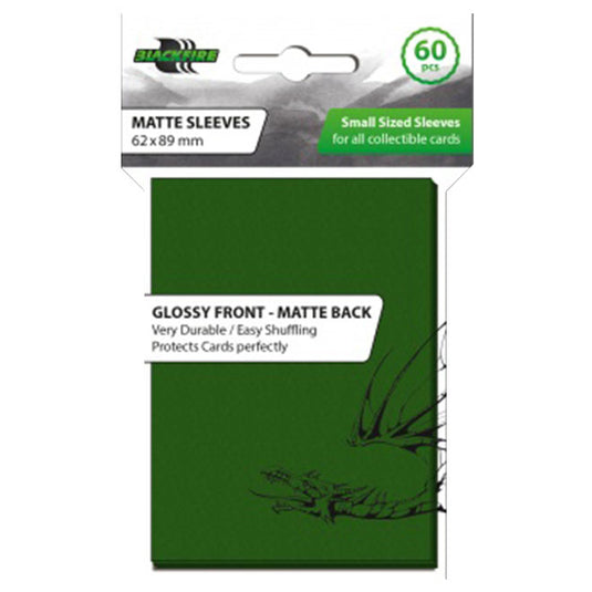 Blackfire - Small Matte Sleeves - Green (60 Sleeves)