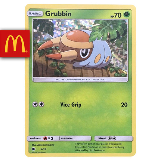 Pokemon - Grubbin - McDonalds 2018 Promo 2/12