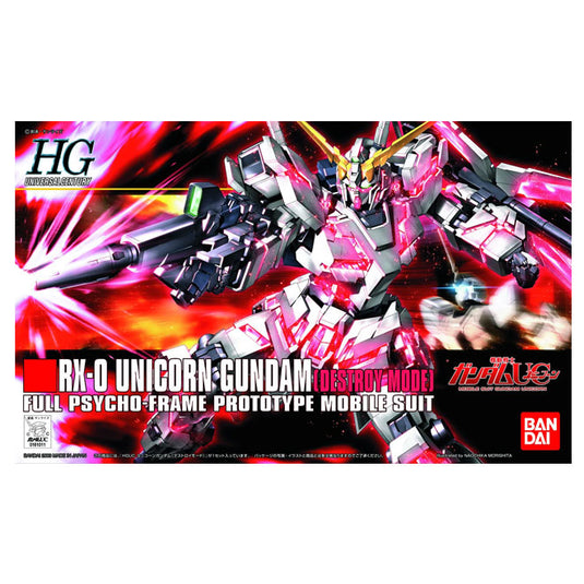 Gundam - 1/144 HGUC RX-0 UNICORN GUNDAM (DESTROY MODE)