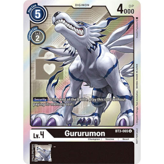 Digimon Card Game - Release Special Booster Ver.1.5 (BT03-065) - Gururumon (Promo)