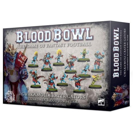 Blood bowl - Lizardmen Blood Bowl Team - Gwaka'moli Crater Gators