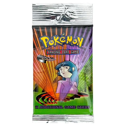 Pokemon Gym Challenge Booster Pack Sabrina Artwork Long Crimp