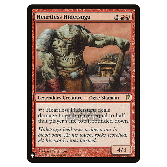 Magic The Gathering - The List - Heartless Hidetsugu