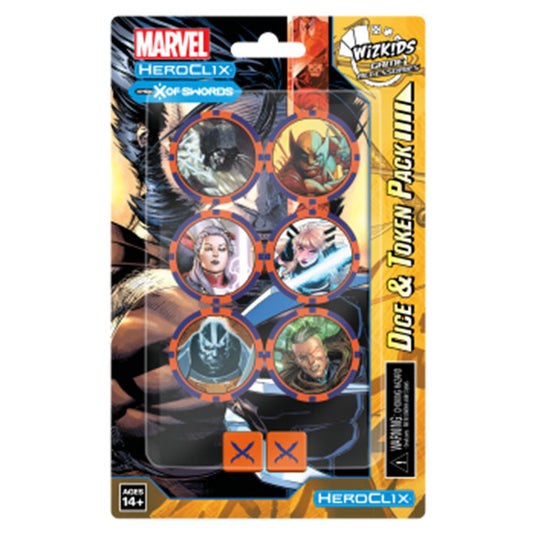 Marvel HeroClix - X-Men X of Swords - Dice and Token Pack