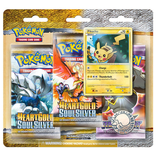 Pokemon - HGSS - 3 Pack Blister - Pikachu Promo