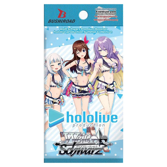 Weiss Schwarz - Hololive Production Summer Collection - Premium Booster Box (6 Packs)