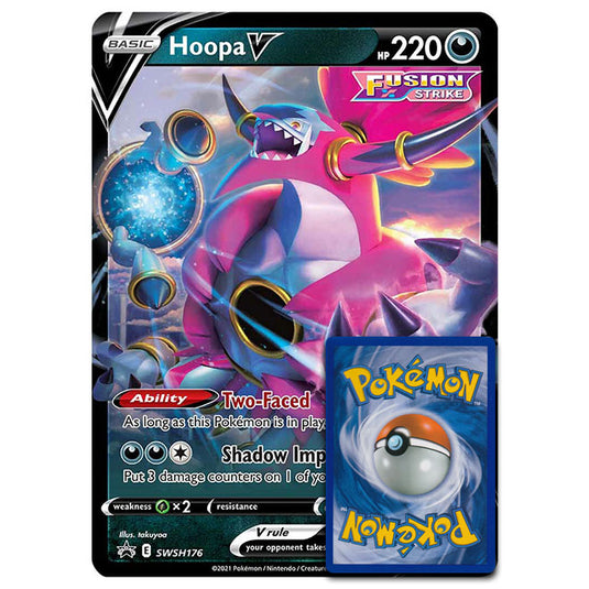 Pokemon - Hoopa V - Oversized Promo Card (SWSH176) (Damaged)