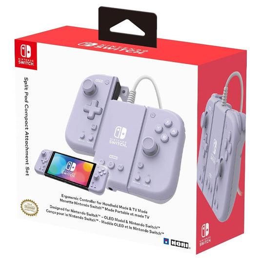 Hori - Split Pad Compact Attachment Set - Lavender - Nintendo Switch