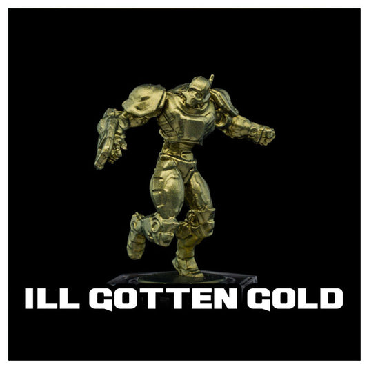 Turbo Dork Paints - Metallic Acrylic Paint 20ml Bottle - Ill Gotten Gold