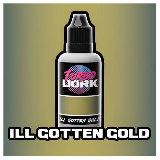 Turbo Dork Paints - Metallic Acrylic Paint 20ml Bottle - Ill Gotten Gold