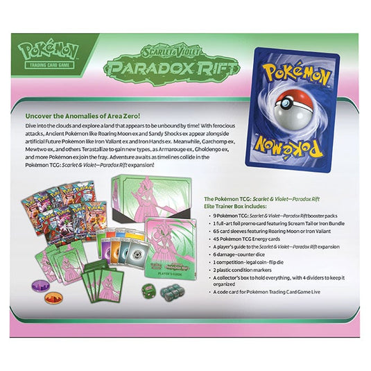 Pokemon - Scarlet & Violet - Paradox Rift - Elite Trainer Box - Iron Valiant