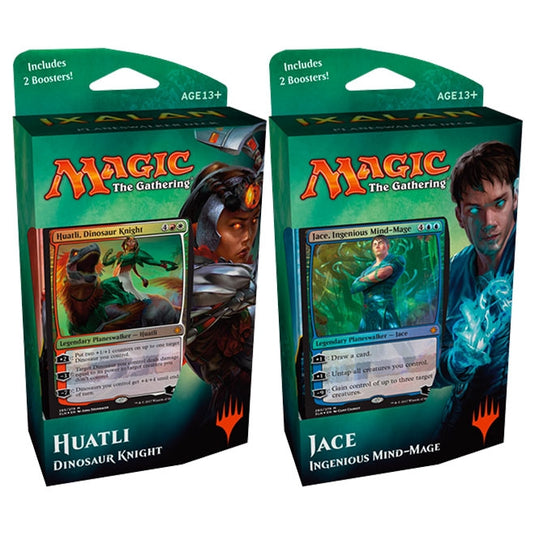Magic The Gathering - Ixalan - Planeswalker Deck - Jace Ingenious Mind-Mage & Huatli Dinosaur Knight
