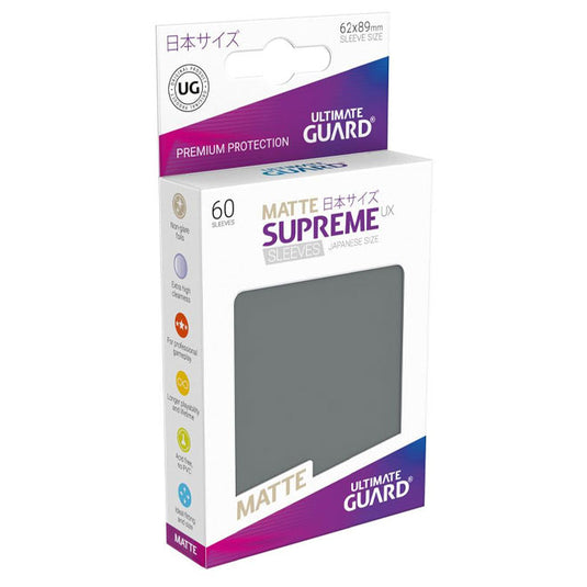 Ultimate Guard - Supreme UX Sleeves Japanese Size Matte - Dark Grey (60 Sleeves)