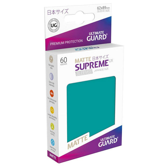 Ultimate Guard - Supreme UX Sleeves Japanese Size Matte - Petrol (60 Sleeves)