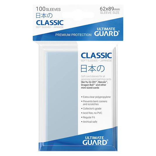 Ultimate Guard - Soft Sleeves - Japanese Size (100 Sleeves)