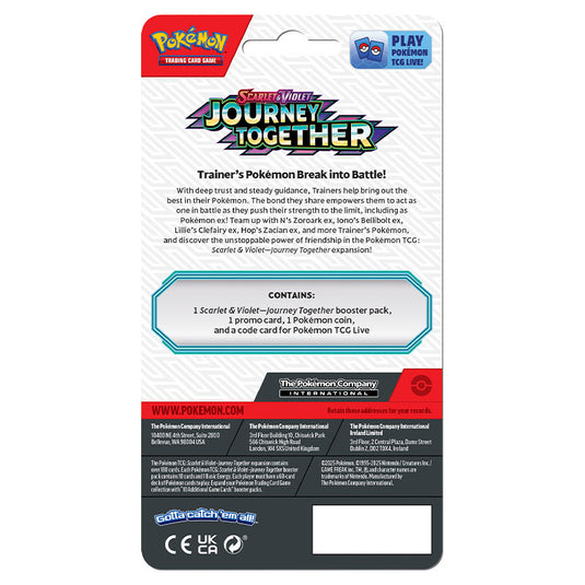 Pokemon - Scarlet & Violet - Journey Together - Checklane Blister - Back