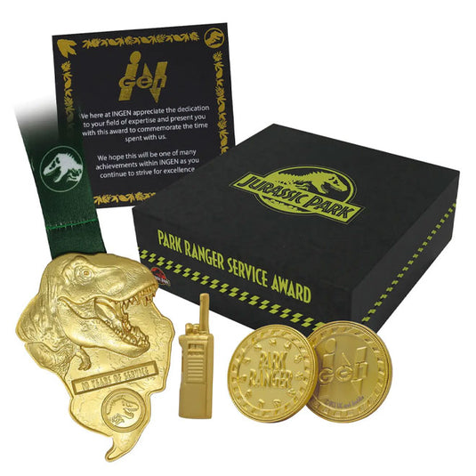 Jurassic Park - Limited Edition 24K Gold Plated - Park Ranger Service Award