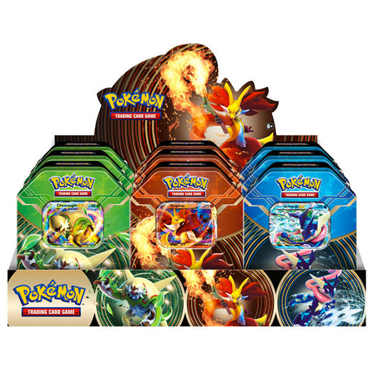 XY Kalos Power Tins - Display (9 Tins)