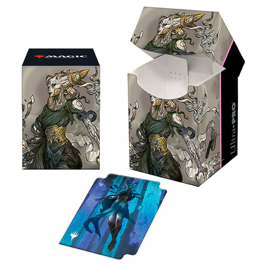Ultra Pro - Magic The Gathering - Kamigawa - Neon Dynasty - Pro 100+ Deck Box - Tamiyo, Compleat Sage