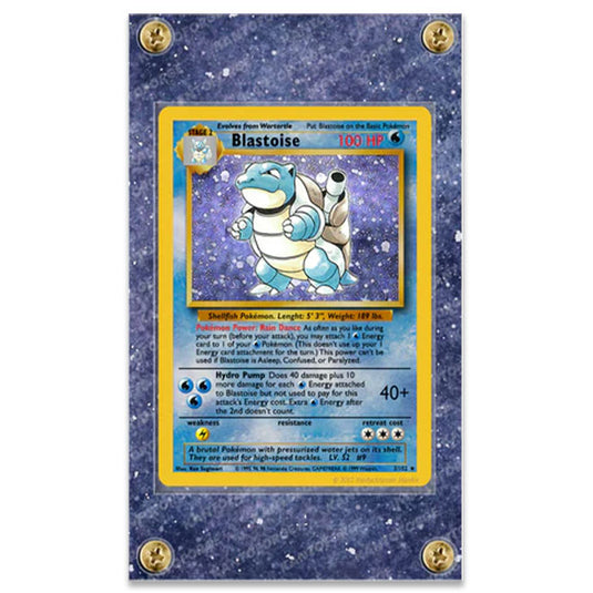 KantoForge - Extended Artwork Protective Card Display Case - Pokemon - Base Set - Blastoise - 2/102