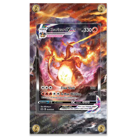 KantoForge - Extended Artwork Protective Card Display Case - Pokemon - Charizard VMAX Promo (SWSH261)