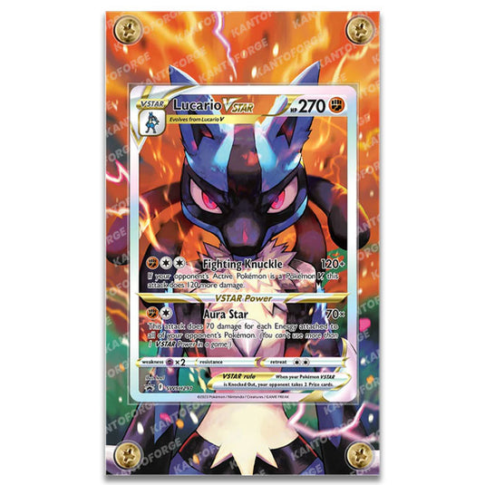 KantoForge - Extended Artwork Protective Card Display Case - Pokemon - Lucario VSTAR (SWSH291)